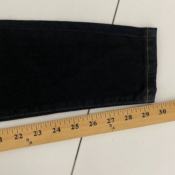 Everlane The High Rise Skinny Jeans Womens 23T 23 Tall Blue Dark Wash Stretch - Picture 11 of 12